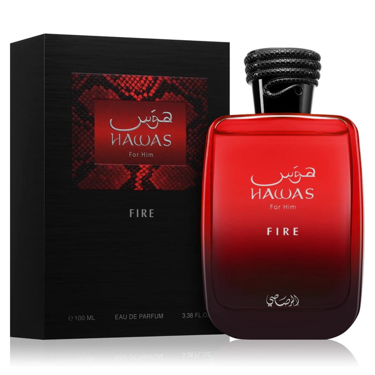 Rasasi Hawas Fire Eau de Parfum 100ml bottle