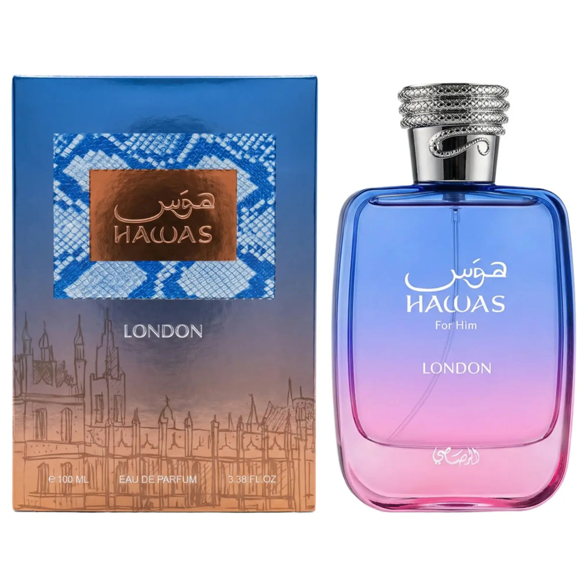 Rasasi Hawas London Eau de Parfum 100ml bottle