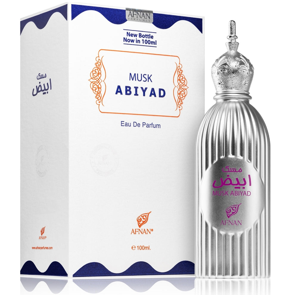 Afnan Musk Abiyad Eau de Parfum 100ml bottle